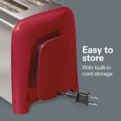 Hamilton Beach 2 Slice Metal Toaster 22623V: Retro Bread Toaster, Red, 750W, Compact Kitchen Appliance -Kitchen Appliances GUEST e46f816f 13a4 4f4a af6e da300f1aefbe