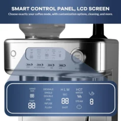 Espresso Machine With Grinder, Professional Coffee And Espresso Maker Combo