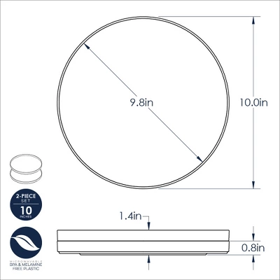 Nordic Ware Meal Plates - Set Of 2 4 Nordic Ware Meal Plates - Set Of 2 - Image 4