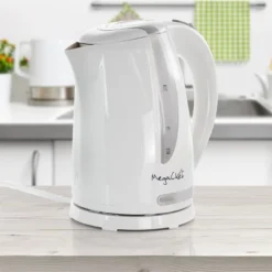 MegaChef 1.7Lt. Plastic Electric Tea Kettle- White -Kitchen Appliances GUEST e65fd56f 1ee2 4c6b 910b 550a6e9d5d65