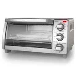 Black & Decker BLACK+DECKER 4-Slice Toaster Oven, TO1745SSG, Even Toast, 4 Cooking Functions Bake, Broil, Toast And Keep Warm, Removable Crumb Tray, Timer -Kitchen Appliances GUEST e6e50c5d 91fc 47db 987f 525821657eaa