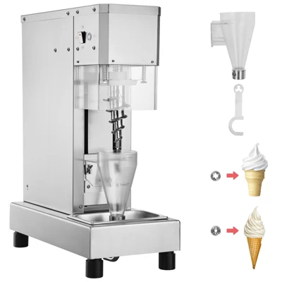 VEVOR Ice Cream Blender, 750W High-Speed Ice Cream Maker Mixer Stir Machine 1740RPM, 304 Stainless Steel Ice Cream Shaker, Silver 8 VEVOR Ice Cream Blender, 750W High-Speed Ice Cream Maker Mixer Stir Machine 1740RPM, 304 Stainless Steel Ice Cream Shaker, Silver - Image 8