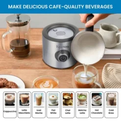 Kenmore 4-in-1 Automatic Milk Frother And Steamer 16oz Hot And Cold Foam -Kitchen Appliances GUEST e82df418 efca 4377 94ea 262d65d41b4f