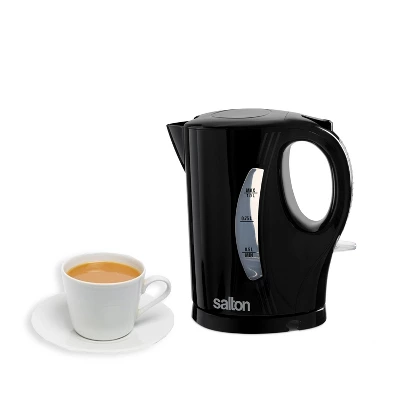 Salton Cordless Electric Kettle, 1 Liter With Automatic Shut-Off And Boil-Dry Protection, Water Level Window, 1000 Watts, Black (JK1641B) 2 Salton Cordless Electric Kettle, 1 Liter With Automatic Shut-Off And Boil-Dry Protection, Water Level Window, 1000 Watts, Black (JK1641B) - Image 2