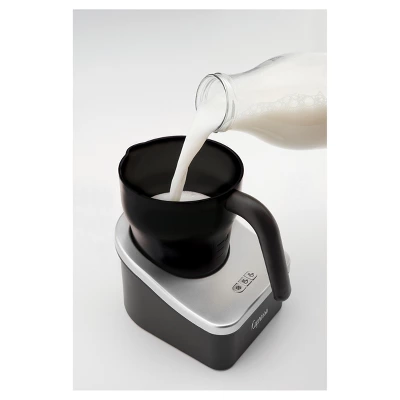 Capresso Automatic Milk Frother Froth PRO - Black/Silver 202.04: Electric Milk Steamer & Foamer, 600W, 1 Cup Capacity 1 Capresso Automatic Milk Frother Froth PRO - Black/Silver 202.04: Electric Milk Steamer & Foamer, 600W, 1 Cup Capacity