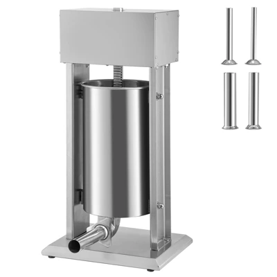 VEVOR Electric Stuffer, 15L Large Capacity, 260W Vertical Sausage Stuffer With Speed Stepless, 304 Stainless Steel Sausage Machine, Silver 8 VEVOR Electric Stuffer, 15L Large Capacity, 260W Vertical Sausage Stuffer With Speed Stepless, 304 Stainless Steel Sausage Machine, Silver - Image 8