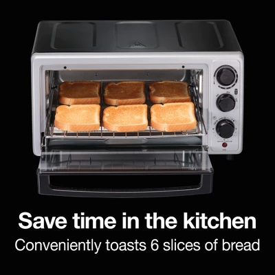 Proctor Silex 6sl Toaster Oven 31124: Countertop Small Oven, 1500W, Silver, Includes Broiler & Baking Pan, Freestanding 1 Proctor Silex 6sl Toaster Oven 31124: Countertop Small Oven, 1500W, Silver, Includes Broiler & Baking Pan, Freestanding