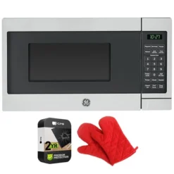 GE Countertop Microwave Oven 700 W 0.7 Cu Ft Steel + 2 Year Warranty & Oven Mitt -Kitchen Appliances GUEST eb9eb647 2dcb 4520 b8ff 71e849881882