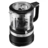 KitchenAid 3.5-Cup Food Chopper - Black Matte: 2 Speeds, Stainless Steel Blades, Dishwasher-Safe Parts, 240 Watts