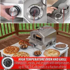 Deco Chef 2-in-1 Propane Gas Pizza Oven & Grill, Portable, With Pizza Stone, Peel, Rack 16 Deco Chef 2-in-1 Propane Gas Pizza Oven & Grill, Portable, With Pizza Stone, Peel, Rack -Kitchen Appliances GUEST eceb7759 4042 4eef a3a1 5a38ead1033f