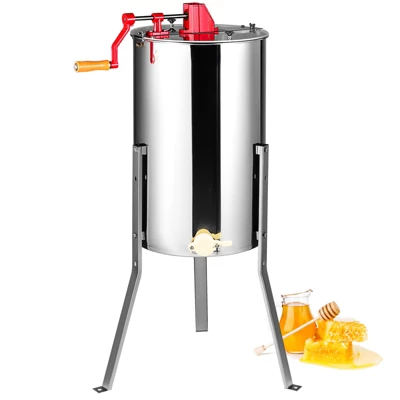 VEVOR Manual Honey Extractor, 2/4 Frames Honey Spinner Extractor, Stainless Steel Beekeeping Extraction, Honeycomb Drum Spinner With Lid 8 VEVOR Manual Honey Extractor, 2/4 Frames Honey Spinner Extractor, Stainless Steel Beekeeping Extraction, Honeycomb Drum Spinner With Lid - Image 8
