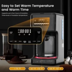 Kismile 14-Cup Drip Coffee Maker - 24-Hour Programmable Drip Coffee Machine, Bold Brew Mode, Auto Pause, Keep Warm Function -Kitchen Appliances GUEST eedbe3b6 4c5d 4ec9 97be 7d5e9d9c3170