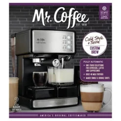 Mr. Coffee® Mr. Coffee Programmable Espresso, Cappuccino, Coffee Maker With Automatic Milk Frother And 15-Bar Pump Stainless Steel Black: ECMP1000 9 Mr. Coffee® Mr. Coffee Programmable Espresso, Cappuccino, Coffee Maker With Automatic Milk Frother And 15-Bar Pump Stainless Steel Black: ECMP1000 -Kitchen Appliances GUEST eeffca2e 3ebd 4ffe 882a 2b7882564e18