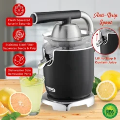 Brentwood 200-Watt 1-Speed Electric Citrus Juicer With 2 Cones And Stainless Steel Lever 13 Brentwood 200-Watt 1-Speed Electric Citrus Juicer With 2 Cones And Stainless Steel Lever -Kitchen Appliances GUEST ef1a26f9 b938 423a 88af 066a4fc006ff
