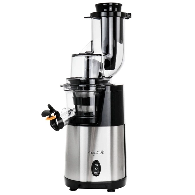 MegaChef Pro Stainless Steel Slow Juicer: Silver Electric Juice Maker, 200W, Dishwasher-Safe, 2L Capacity, 1 Speed 4 MegaChef Pro Stainless Steel Slow Juicer: Silver Electric Juice Maker, 200W, Dishwasher-Safe, 2L Capacity, 1 Speed - Image 4