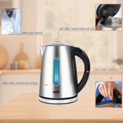 NELO Electric Kettle With 7 Temperature Presets, Digital Temperature Display, LED Indicator Lights, Stainless Steel, BPA-Free, 1.7 Liters -Kitchen Appliances GUEST ef9dd160 3acc 4918 88ea 09c6cdd3880c