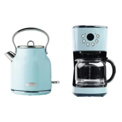 Haden Coffee Machine, 12 Cup Drip Coffee Maker Bundled With Heritage 1.7 Liter Stainless Steel Electric Kettle, Turquoise & Chrome 11 Haden Coffee Machine, 12 Cup Drip Coffee Maker Bundled With Heritage 1.7 Liter Stainless Steel Electric Kettle, Turquoise & Chrome -Kitchen Appliances GUEST f05d86e3 6fc1 4c94 af48 24bc5a4aca43