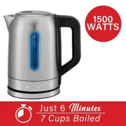 Brentwood 1,500-Watt 1.79-Qt. Cordless Digital Stainless Steel Kettle With 5 Temperature Presets And Swivel Base In Black 15 Brentwood 1,500-Watt 1.79-Qt. Cordless Digital Stainless Steel Kettle With 5 Temperature Presets And Swivel Base In Black -Kitchen Appliances GUEST f125d8f9 9091 4326 849a be976b8ba217