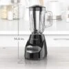 Black & Decker BLACK+DECKER 10-Speed Countertop Blender, BL2010BG, 6-Cup Glass Jar, Dishwasher-Safe, Stainless Steel Blade, Suction Feet