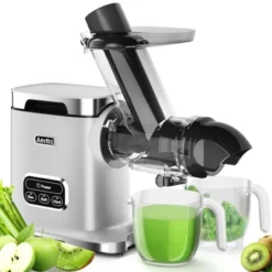 Aeitto Cold Press Juicer Powerful Slow Juicer, Juicer Machine, Dishwasher-Safe, BPA-Free,Large Capacity, High Juice Yield, Silver 17 Aeitto Cold Press Juicer Powerful Slow Juicer, Juicer Machine, Dishwasher-Safe, BPA-Free,Large Capacity, High Juice Yield, Silver -Kitchen Appliances GUEST f1eb772a 9fcd 41bc b19e e6ddaca281eb
