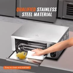 VEVOR Electric Pizza Oven For Countertops, 12-inch, 1500W, With Temp Control & 0-120 Min Timer, Even Baking Technology & Easy Clean Crumb Tray -Kitchen Appliances GUEST f33d44b6 8cef 4787 9f83 16eb1b103236