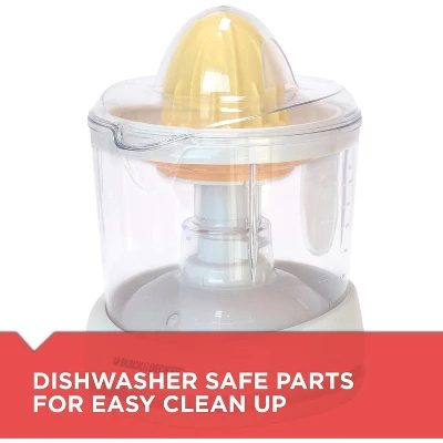Black & Decker BLACK+DECKER 32oz Electric Citrus Juicer, CJ625, Pressure Activated, Adjustable Pulp Control, Dishwasher-Safe 4 Black & Decker BLACK+DECKER 32oz Electric Citrus Juicer, CJ625, Pressure Activated, Adjustable Pulp Control, Dishwasher-Safe - Image 4