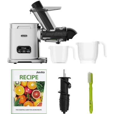 Aeitto Cold Press Juicer Powerful Slow Juicer, Juicer Machine, Dishwasher-Safe, BPA-Free,Large Capacity, High Juice Yield, Silver 7 Aeitto Cold Press Juicer Powerful Slow Juicer, Juicer Machine, Dishwasher-Safe, BPA-Free,Large Capacity, High Juice Yield, Silver - Image 7