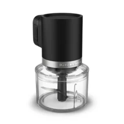 KitchenAid 3.5 Cups Go Cordless Top Down Food Chopper Matte Black Battery Included: 1 Speed, Stainless Steel Blade, 3.5 Cup Capacity -Kitchen Appliances GUEST f5e1a3e4 d0c3 4f1f a63a 3d994cbeb2e8