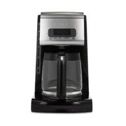 Proctor Silex FrontFill Prog Coffee Maker 43687: 12 Cup Drip Coffee Machine, Black, Dishwasher-Safe Parts, 1100W
