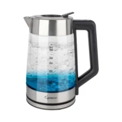 Capresso H2O Glass Select Electric Water Kettle: 68oz Rapid-Boil, LED Indicator, Stainless Steel Lid, 1500W Heater -Kitchen Appliances GUEST f60fd945 7d90 4843 898a 0d007805fab3