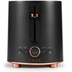 Café Express Finish 2 Slice Metal Toaster Matte Black: GE Appliances, 1600W, Defrost, Crumb Tray, Spot Clean 7 Café Express Finish 2 Slice Metal Toaster Matte Black: GE Appliances, 1600W, Defrost, Crumb Tray, Spot Clean -Kitchen Appliances GUEST f6330ecc fd9f 4f6a 8448 691f0bf6c9e5