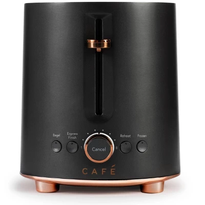 Café Express Finish 2 Slice Metal Toaster Matte Black: GE Appliances, 1600W, Defrost, Crumb Tray, Spot Clean 4 Café Express Finish 2 Slice Metal Toaster Matte Black: GE Appliances, 1600W, Defrost, Crumb Tray, Spot Clean - Image 4