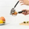 Stainless Steel Lemon Squeezer–Large Manual Citrus Juicer, Non-Slip Grip, Dishwasher Safe Design For Lemon, Lime, And Orange Juicing