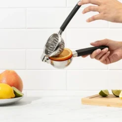 Stainless Steel Lemon Squeezer–Large Manual Citrus Juicer, Non-Slip Grip, Dishwasher Safe Design For Lemon, Lime, And Orange Juicing