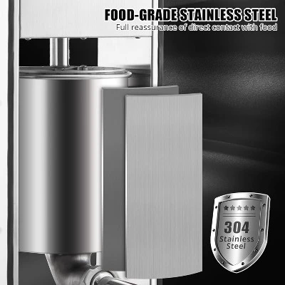Sausage Stuffer 5L Vertical Sausage Maker Machine Stainless Steel Meat Press 2 Speeds 3 Sausage Stuffer 5L Vertical Sausage Maker Machine Stainless Steel Meat Press 2 Speeds - Image 3