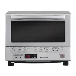 Panasonic Flash Express Toaster Oven - Silver NB-G110P: Digital Control, 4-Slice Capacity, Cool Touch Handle, 1300W