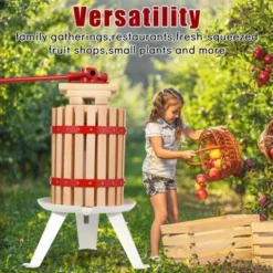 Manual Fruit Wine Press, Wood Steel Fruit And Wine Press With T-Handle, Wine Making Press For Outdoor, Kitchen, Assembly Required -Kitchen Appliances GUEST f9b19225 4ec3 462b 83d9 4c428f4fd543