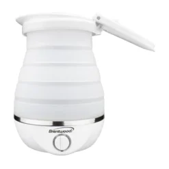 Brentwood Dual Voltage 3.3 Cup Collapsible Travel Kettle In White -Kitchen Appliances GUEST f9b7e64d 0bea 4016 a763 523ccbade9ad