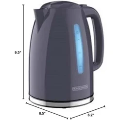 Black & Decker BLACK+DECKER 1.7L Cordless Electric Kettle, KE1555GY, Water Window, Rapid Boil, Auto Shutoff, Grey -Kitchen Appliances GUEST faf421c9 2a4d 46f8 8af5 d8e2b9fc8133