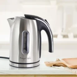 Mega Chef 1.2Lt. Stainless Steel Electric Tea Kettle -Kitchen Appliances GUEST fb360f14 1226 4fb5 9292 3d5400b06c40