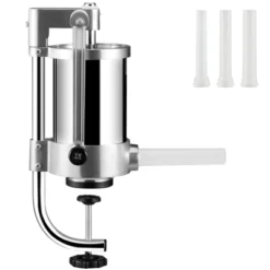 VEVOR Sausage Stuffer, 2.5LBS/1.5L Capacity, 304 Stainless Steel Vertical Sausage Stuffer, Sausage Filling Machine With 3 Stuffing Tubes,Suction Base 15 VEVOR Sausage Stuffer, 2.5LBS/1.5L Capacity, 304 Stainless Steel Vertical Sausage Stuffer, Sausage Filling Machine With 3 Stuffing Tubes,Suction Base -Kitchen Appliances GUEST fb7457d6 8fdf 403b be11 2a7328c36a1b