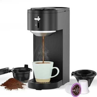 Kismile Single Serve Coffee Maker, Compatible With Capsule And Ground, 5 Brew Sizes Up To 14 Oz, Adjustable Funnel Height, K-cup Coffee Machine 8 Kismile Single Serve Coffee Maker, Compatible With Capsule And Ground, 5 Brew Sizes Up To 14 Oz, Adjustable Funnel Height, K-cup Coffee Machine - Image 8