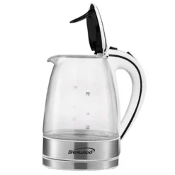 Brentwood 1.7L Tempered Glass Tea Kettle In White -Kitchen Appliances GUEST fc11c1b3 c394 4180 ad09 f0b762dce880
