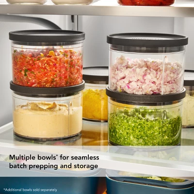 KitchenAid Go Cordless 3.5 Cup Top Down Chopper KTCR350BM - Battery Sold Separately, Stainless Steel Blade, Matte Black 4 KitchenAid Go Cordless 3.5 Cup Top Down Chopper KTCR350BM - Battery Sold Separately, Stainless Steel Blade, Matte Black - Image 4
