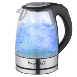 MegaChef 1.7Lt. Glass And Stainless Steel Electric Tea Kettle -Kitchen Appliances GUEST fc7c582c a728 4e88 9790 aea7cfa67528