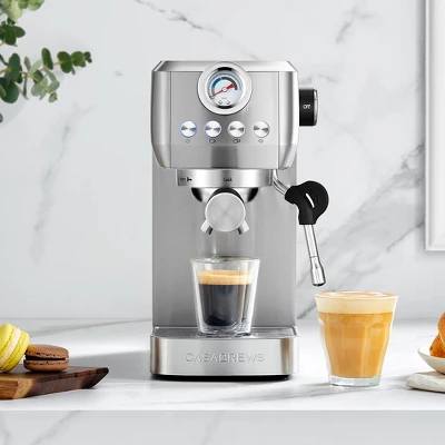 CASABREWS 3700Gense, 20 Bar Espresso Machine And Coffee Maker With Milk Frother, Silver 9 CASABREWS 3700Gense, 20 Bar Espresso Machine And Coffee Maker With Milk Frother, Silver - Image 9