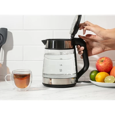 Luminuxe 1.7L Electric Kettle, Speed-Boil Glass Electric Water Boiler & Warmer 1500W Tea Heater, Auto Shut-Off Cool Touch Handle 4 Luminuxe 1.7L Electric Kettle, Speed-Boil Glass Electric Water Boiler & Warmer 1500W Tea Heater, Auto Shut-Off Cool Touch Handle - Image 4