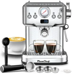 ELJGET Espresso Maker 20 Bar Maker Coffee Machine 1.8L Water Tank, Stainless Steel, Silver -Kitchen Appliances GUEST ff7c90e5 7700 42c9 abfe b6aa192256e2